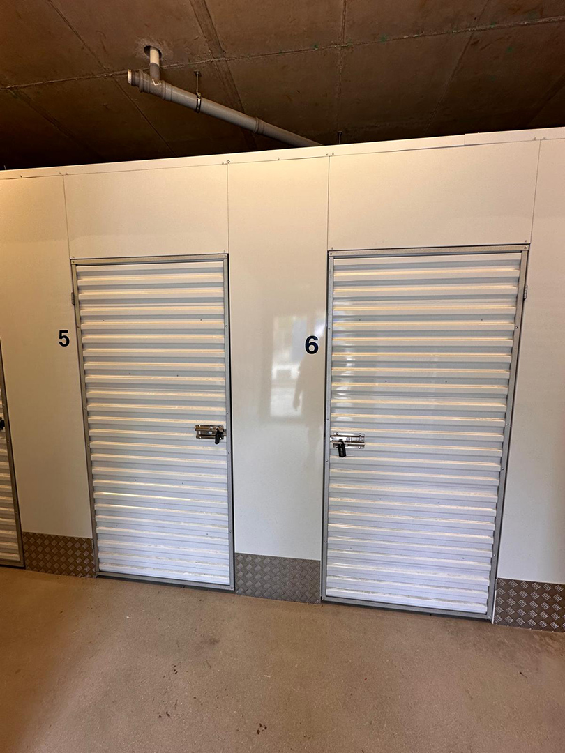 Storage units 5 and 6 ready for use